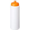 Bidon Baseline® Plus o pojemności 750 ml z wieczkiem sportowym P069644C biały / pomarańczowy