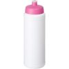 Bidon Baseline® Plus o pojemności 750 ml z wieczkiem sportowym P069644C biały / różowy