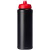 Bidon Baseline® Plus o pojemności 750 ml z wieczkiem sportowym P069644C czarny / czerwony