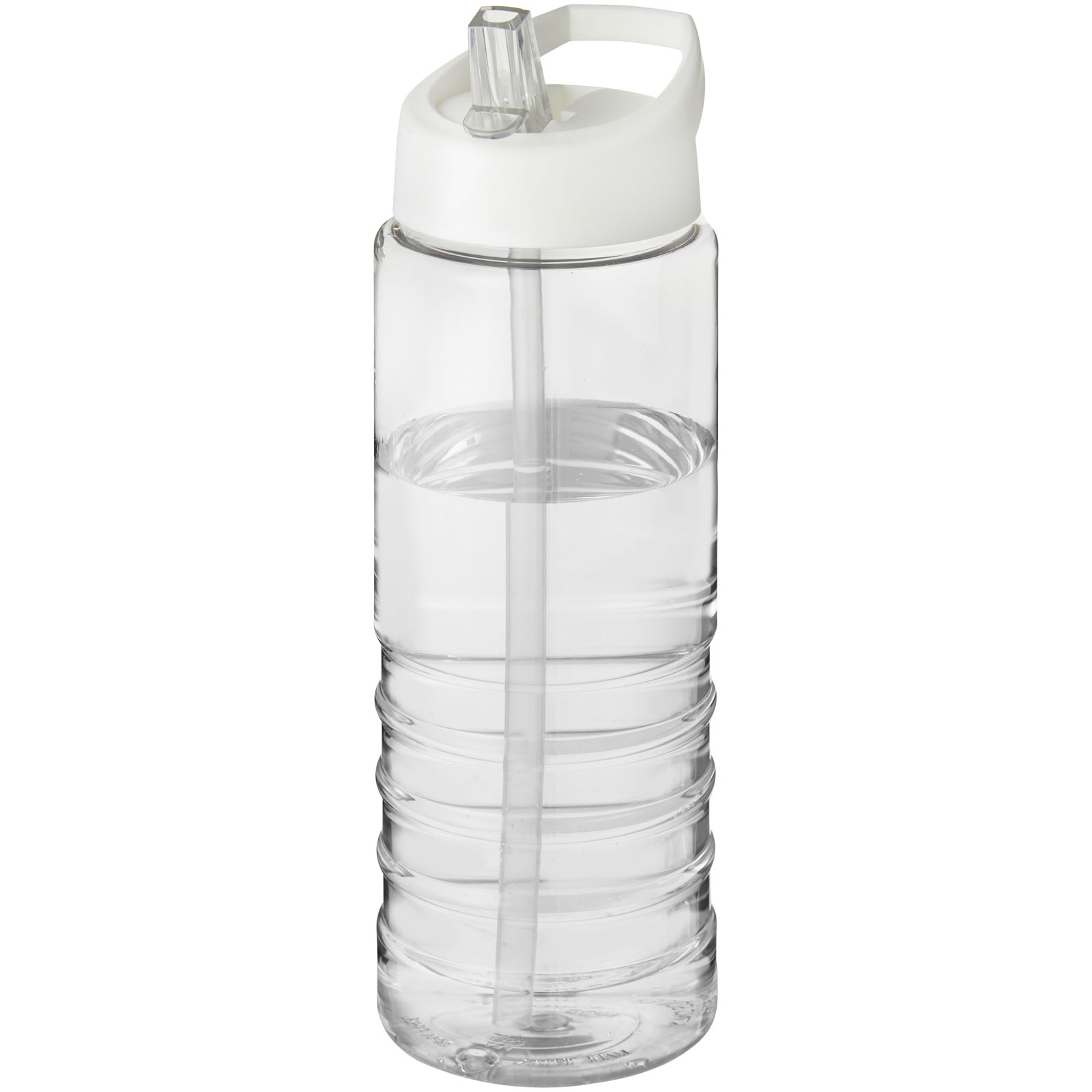 Bidon H2O Treble o pojemności 750 ml z wieczkiem z dzióbkiem P069701C przezroczysty / biały