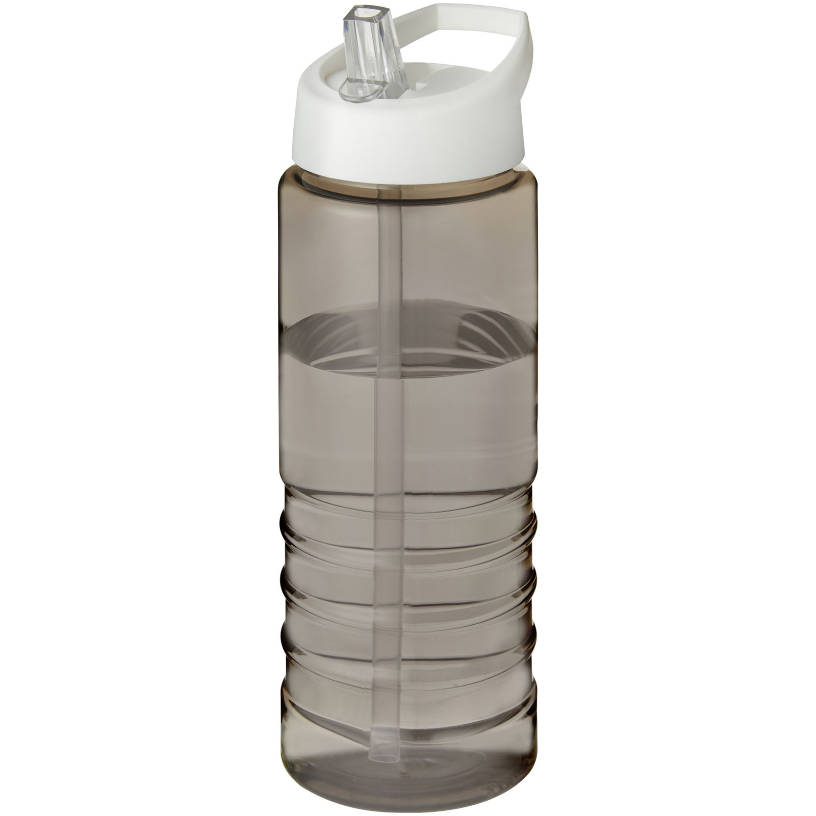 Bidon H2O Treble o pojemności 750 ml z wieczkiem z dzióbkiem P069701C ciemnografitowy / biały