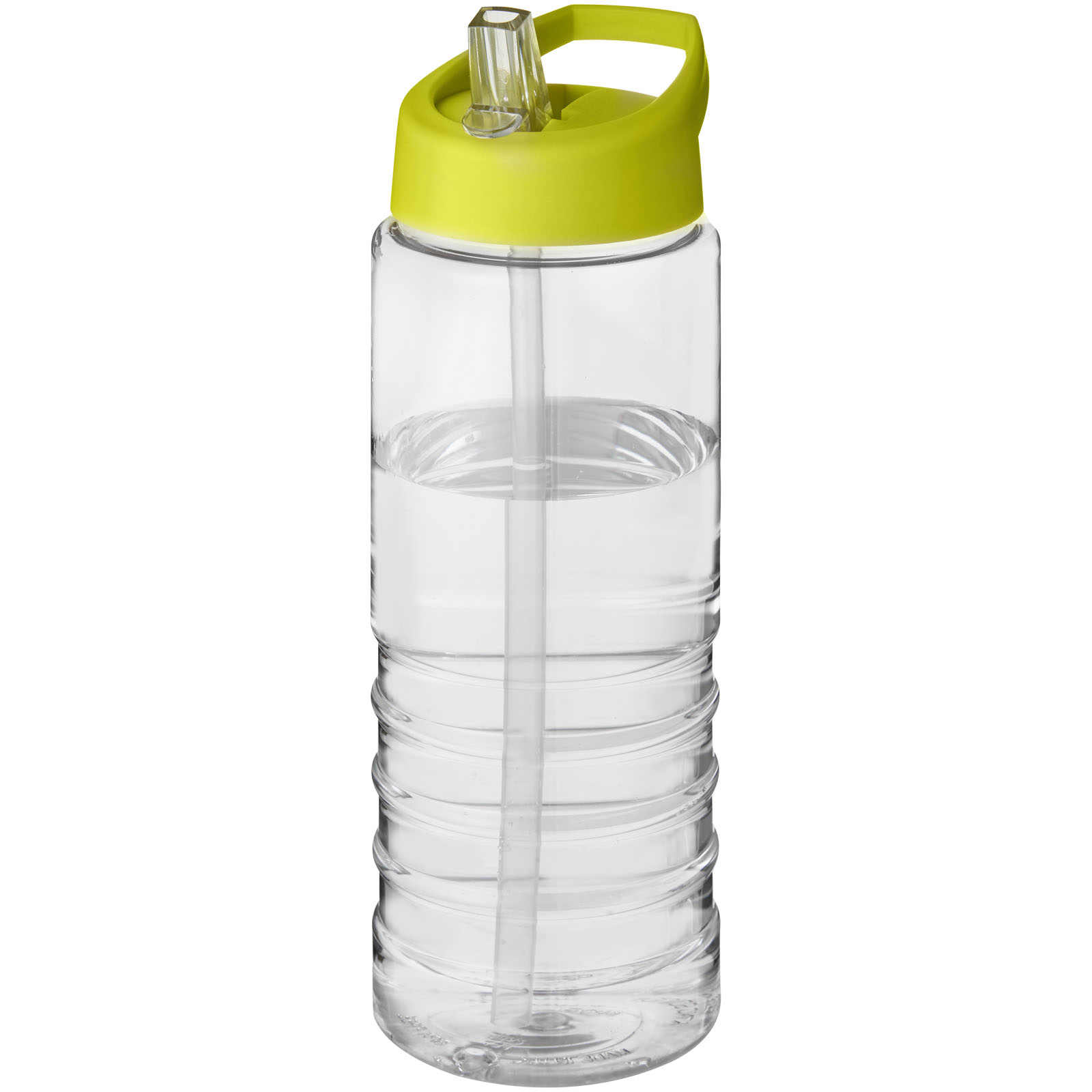 Bidon H2O Treble o pojemności 750 ml z wieczkiem z dzióbkiem P069701C przezroczysty / limonka