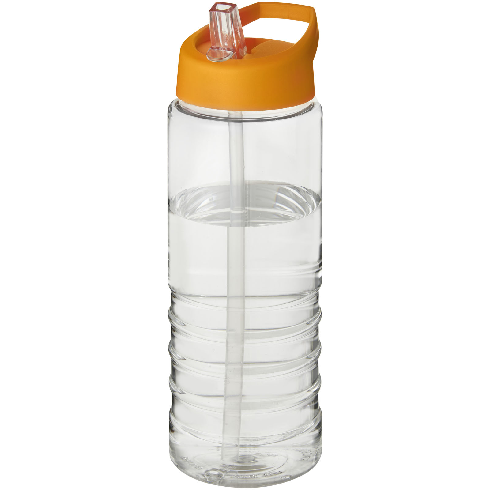 Bidon H2O Treble o pojemności 750 ml z wieczkiem z dzióbkiem P069701C przezroczysty / pomarańczowy