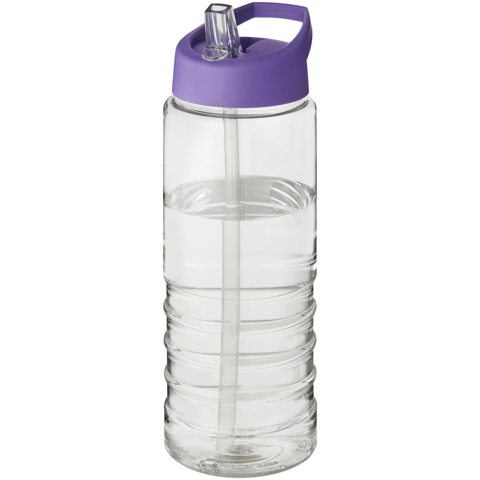 Bidon H2O Treble o pojemności 750 ml z wieczkiem z dzióbkiem P069701C przezroczysty / fioletowy