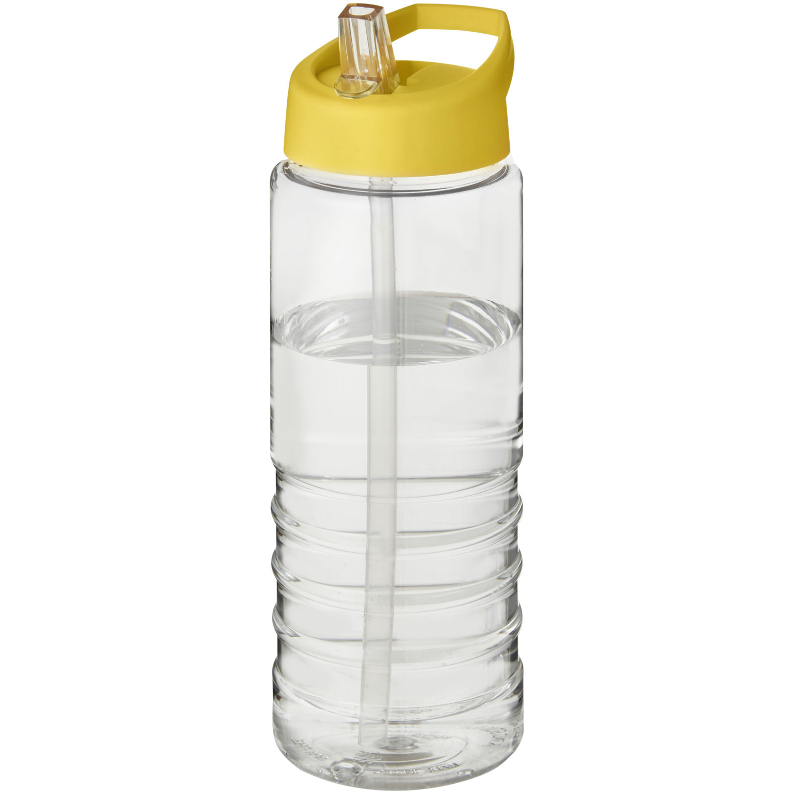 Bidon H2O Treble o pojemności 750 ml z wieczkiem z dzióbkiem P069701C przezroczysty / żółty