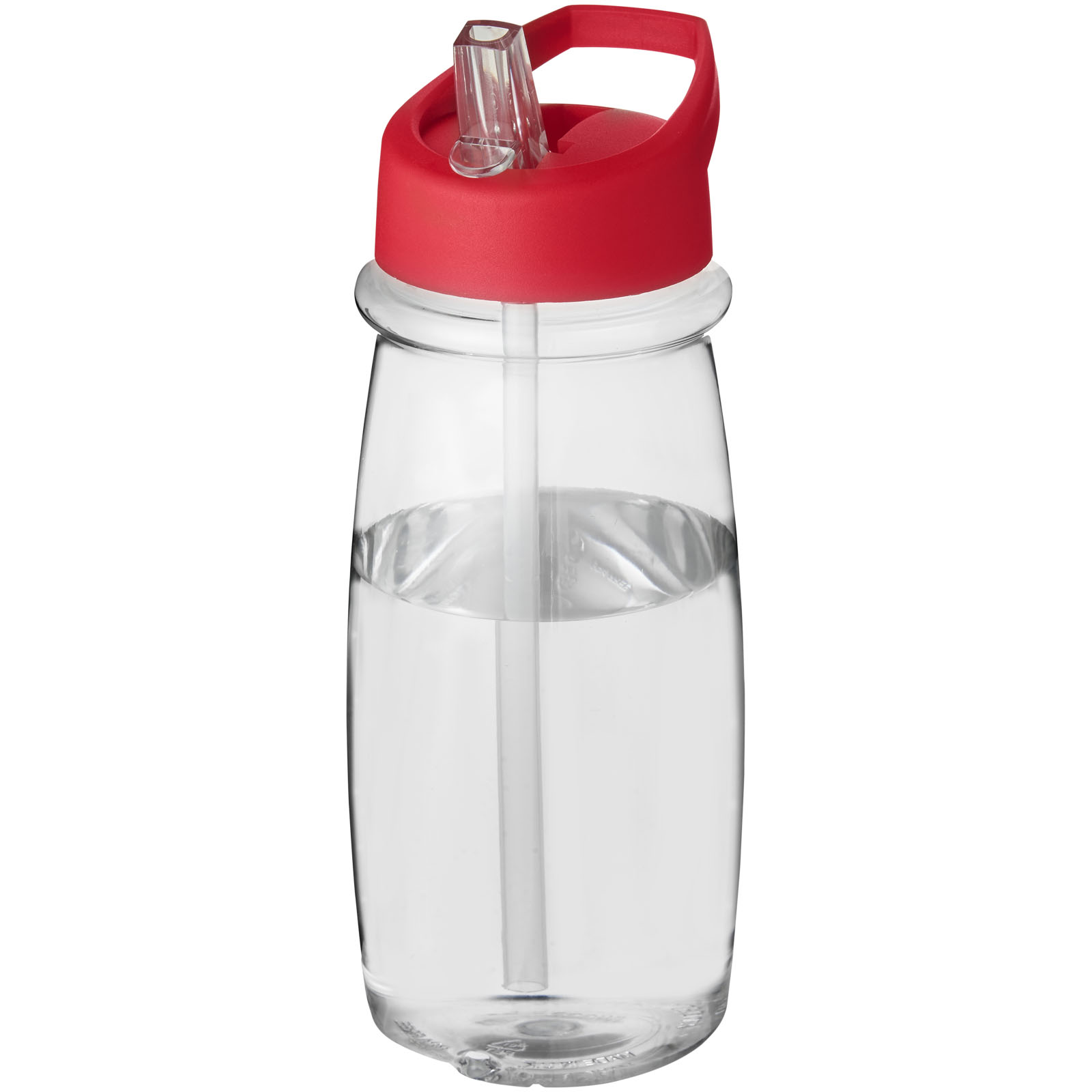 Bidon H2O Pulse o pojemności 600 ml z wieczkiem z dzióbkiem P069715C przezroczysty / czerwony