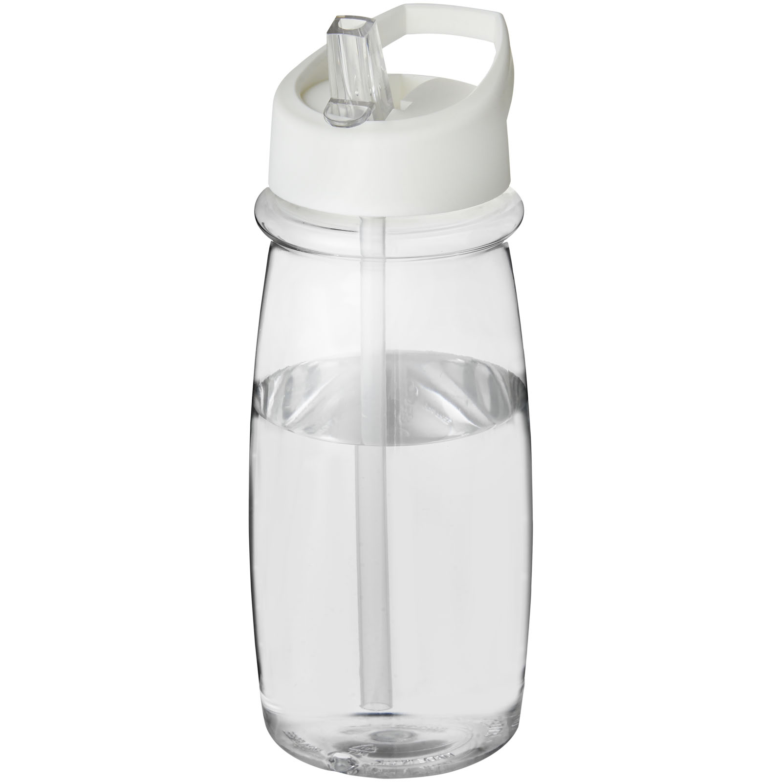Bidon H2O Pulse o pojemności 600 ml z wieczkiem z dzióbkiem P069715C przezroczysty / biały