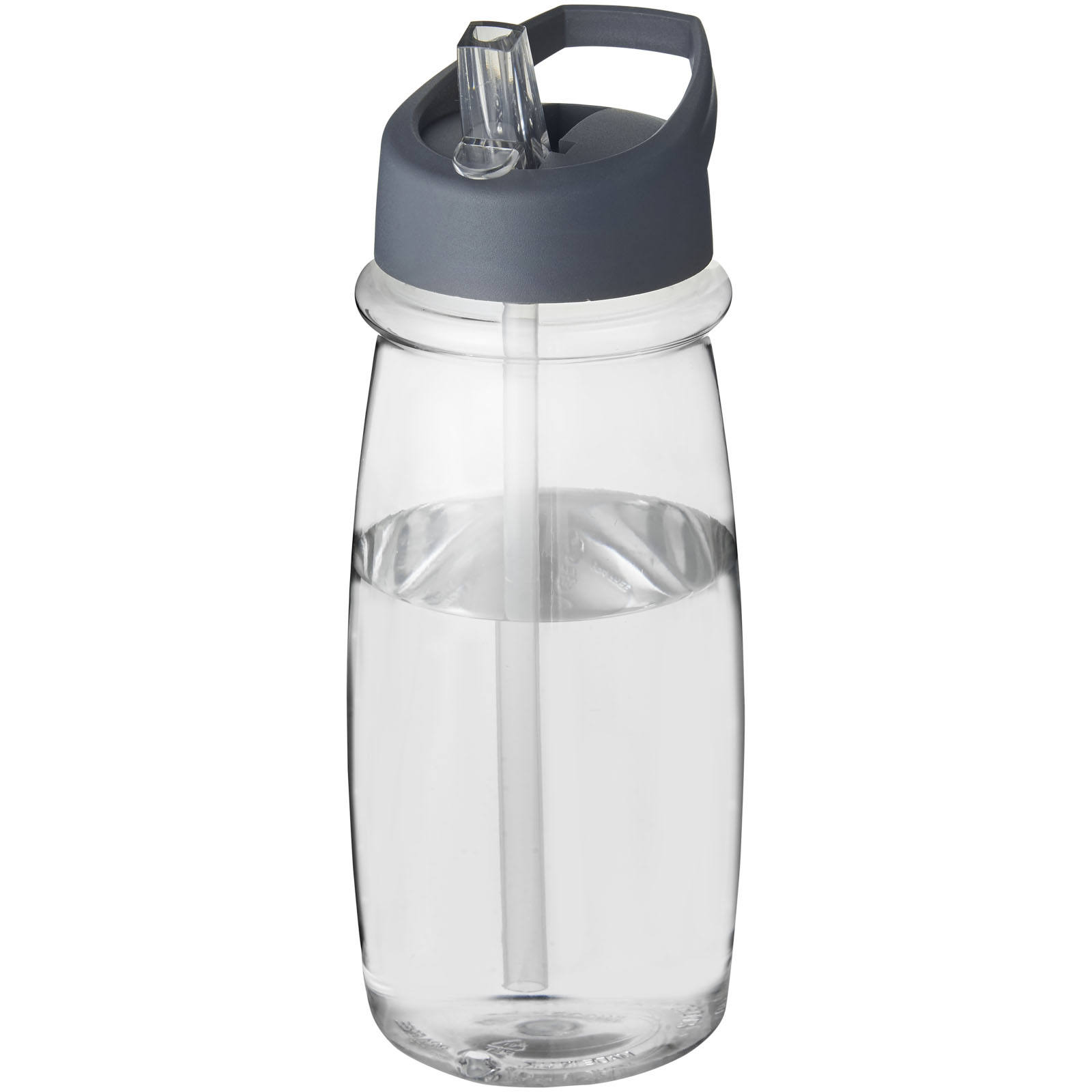 Bidon H2O Pulse o pojemności 600 ml z wieczkiem z dzióbkiem P069715C przezroczysty / szary sztormowy
