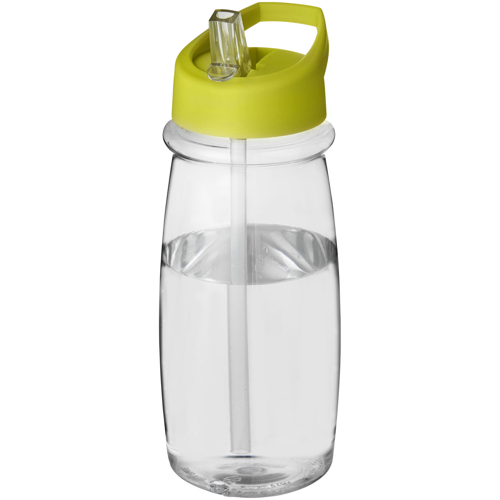 Bidon H2O Pulse o pojemności 600 ml z wieczkiem z dzióbkiem P069715C przezroczysty / limonka