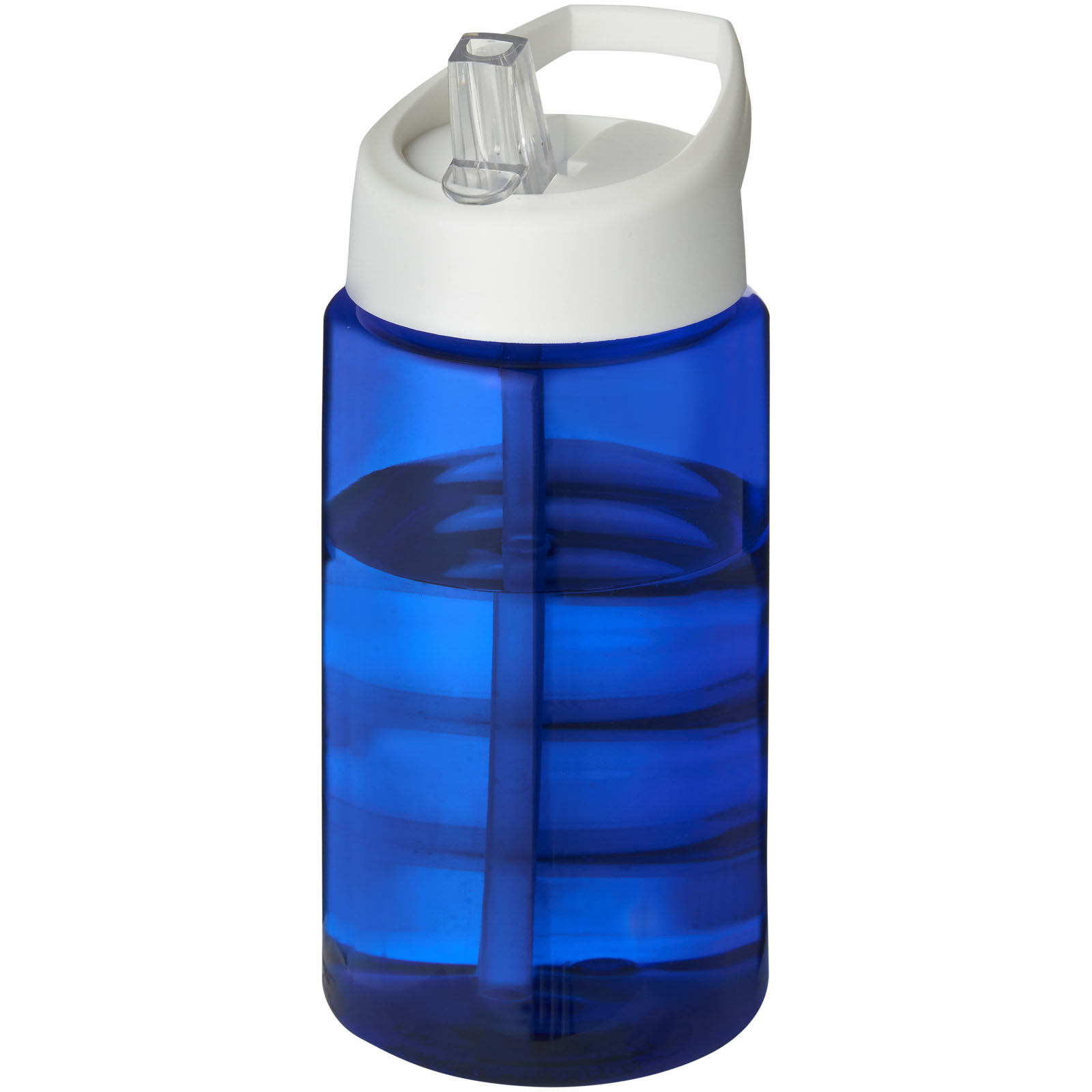 Bidon H2O Bop o pojemności 500 ml z wieczkiem z dzióbkiem P069725C niebieski / biały