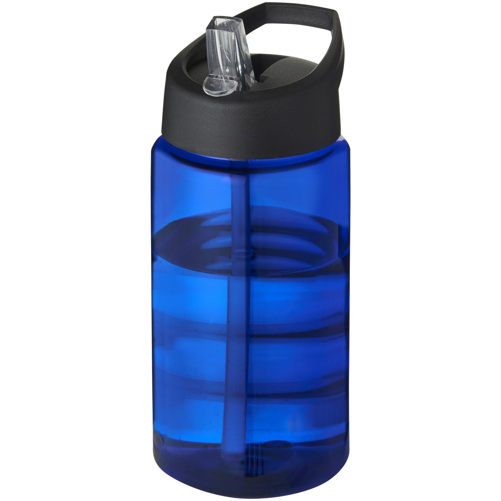 Bidon H2O Bop o pojemności 500 ml z wieczkiem z dzióbkiem P069725C niebieski / czarny