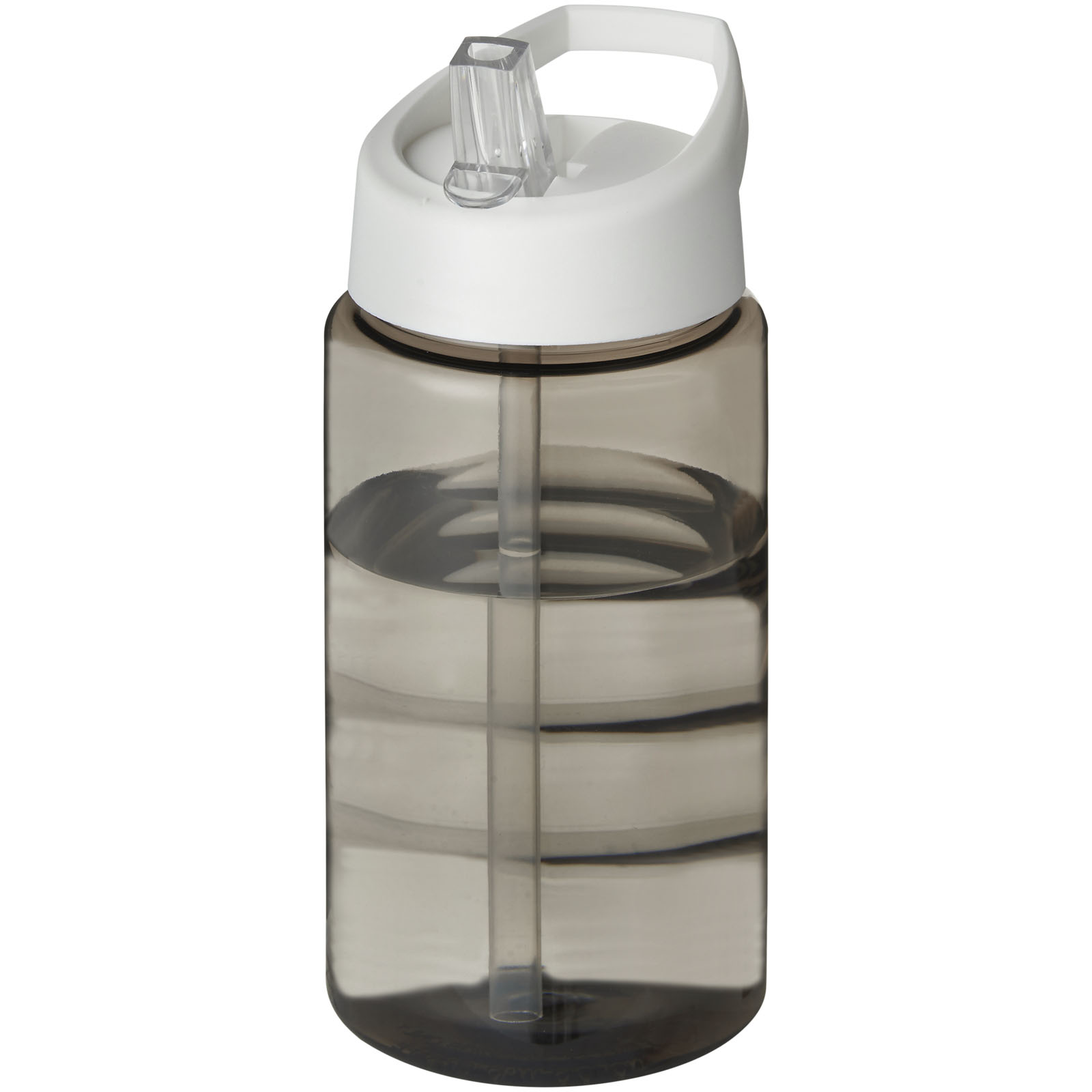 Bidon H2O Bop o pojemności 500 ml z wieczkiem z dzióbkiem P069725C ciemnografitowy / biały