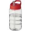 Bidon H2O Bop o pojemności 500 ml z wieczkiem z dzióbkiem P069725C przezroczysty / czerwony