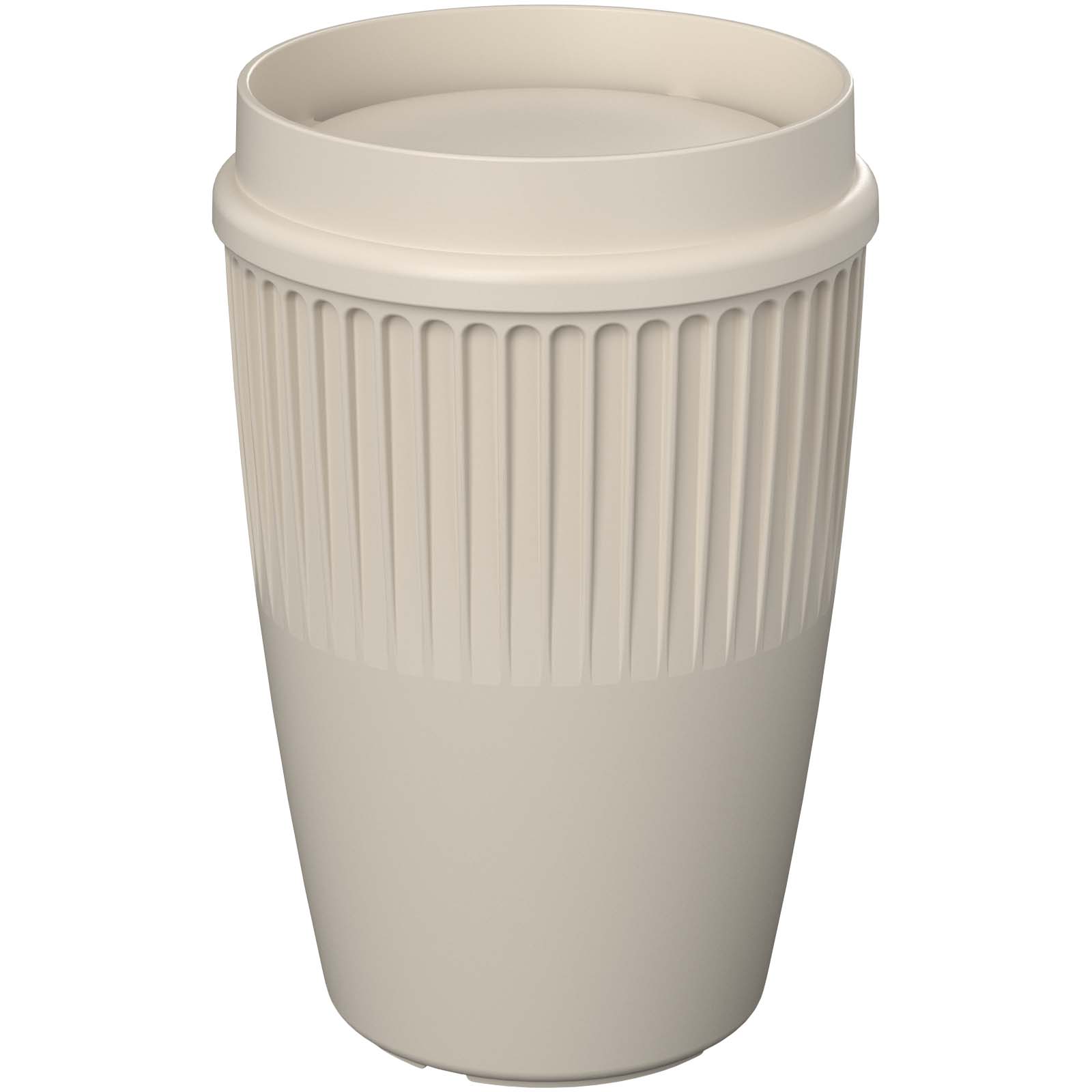 Cirrus POP kubek o pojemności 350 ml z pokrywką 360° P157669C piaskowiec