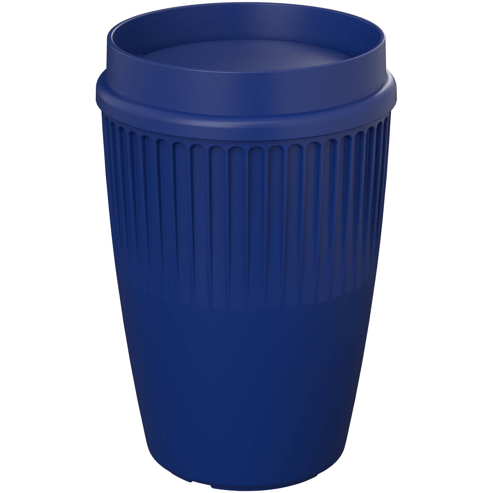 Cirrus POP kubek o pojemności 350 ml z pokrywką 360° P157669C niebieski