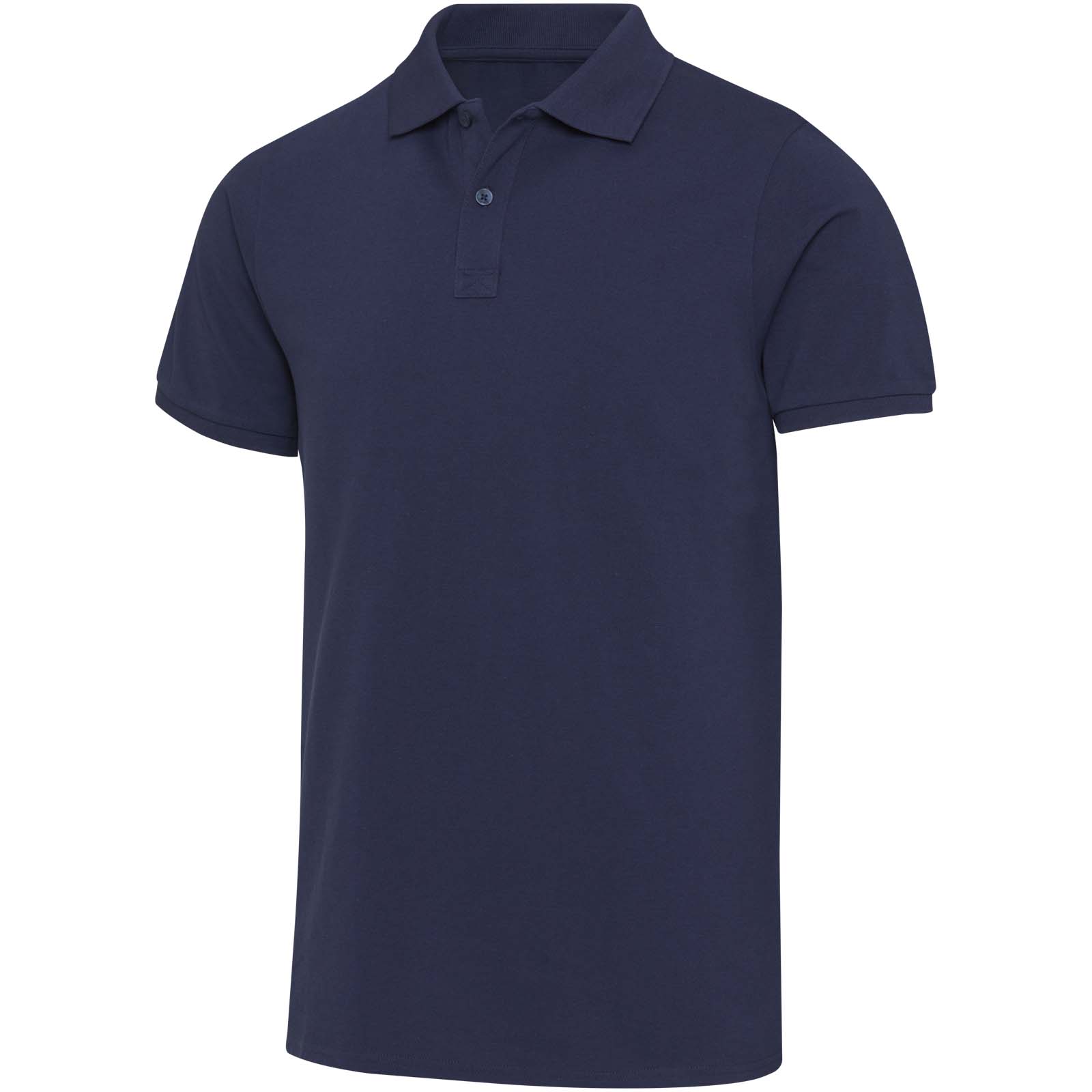 Beryl naturalna koszulka polo z recyklingu z krótkim rękawem, unisex, o gramaturze 220 g/m² P156741C granatowy