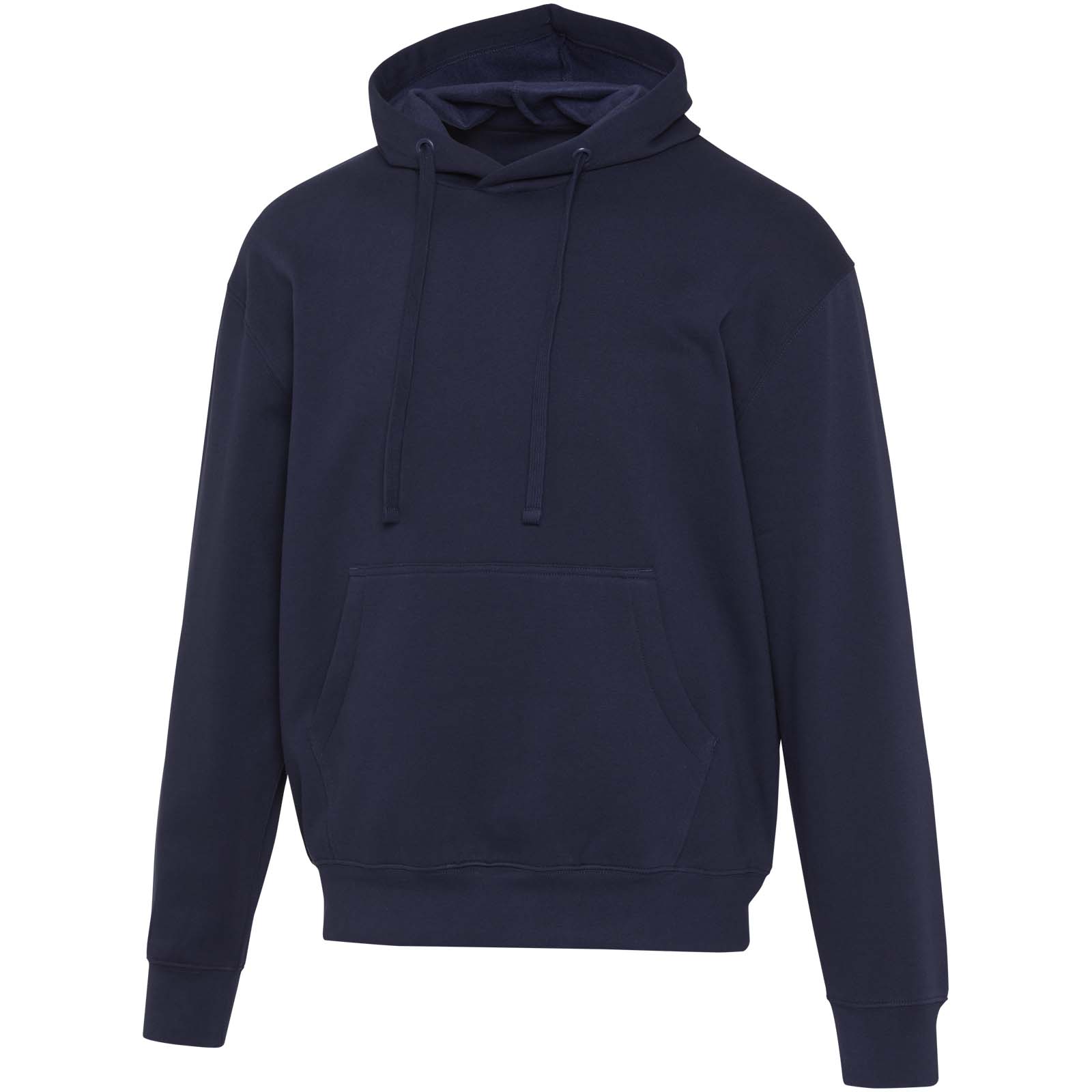 Boris 280 g/m2 bluza z kapturem unisex z bawełny organicznej z certyfikatem OCS w stylu oversize P156931C granatowy