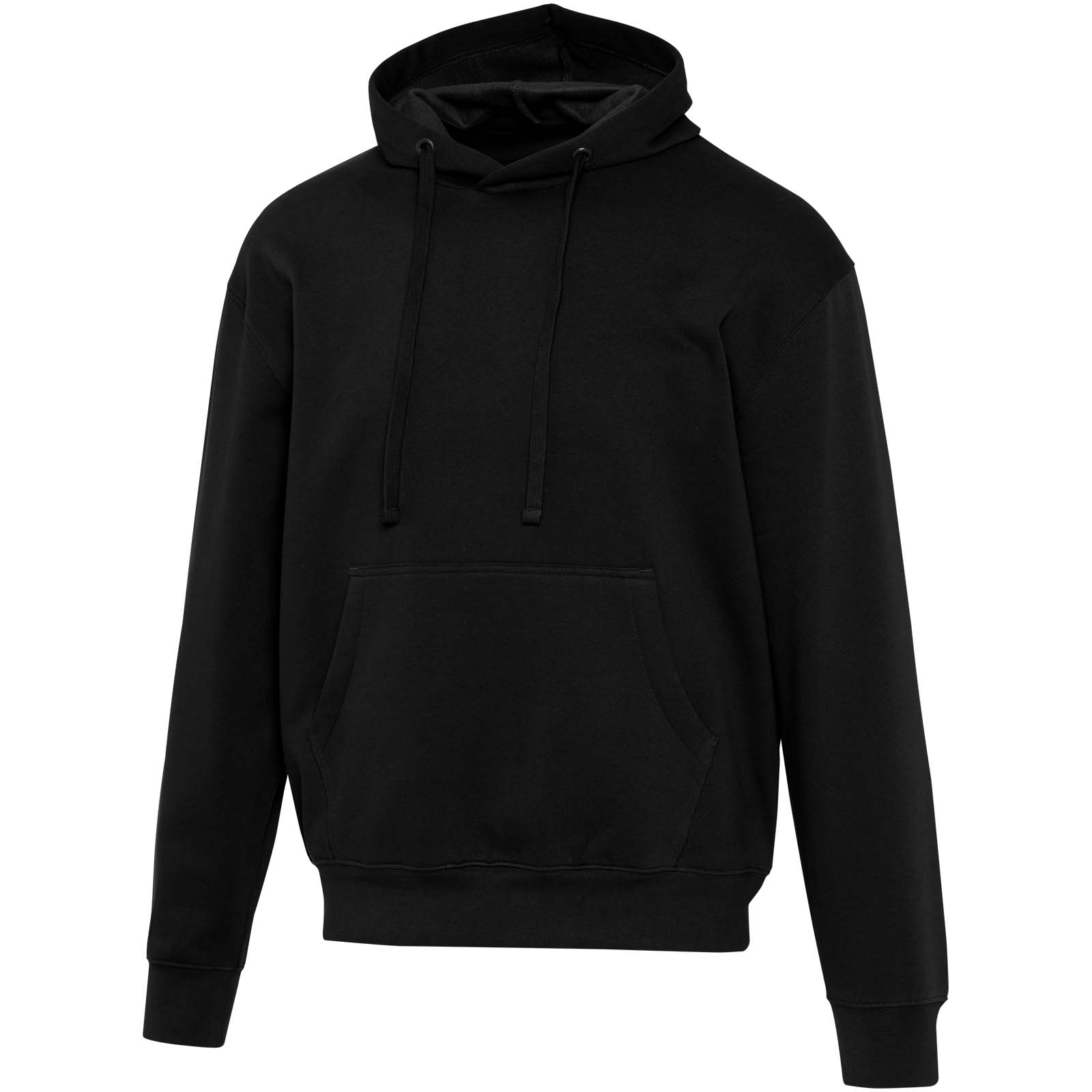 Boris 280 g/m2 bluza z kapturem unisex z bawełny organicznej z certyfikatem OCS w stylu oversize P156931C czarny