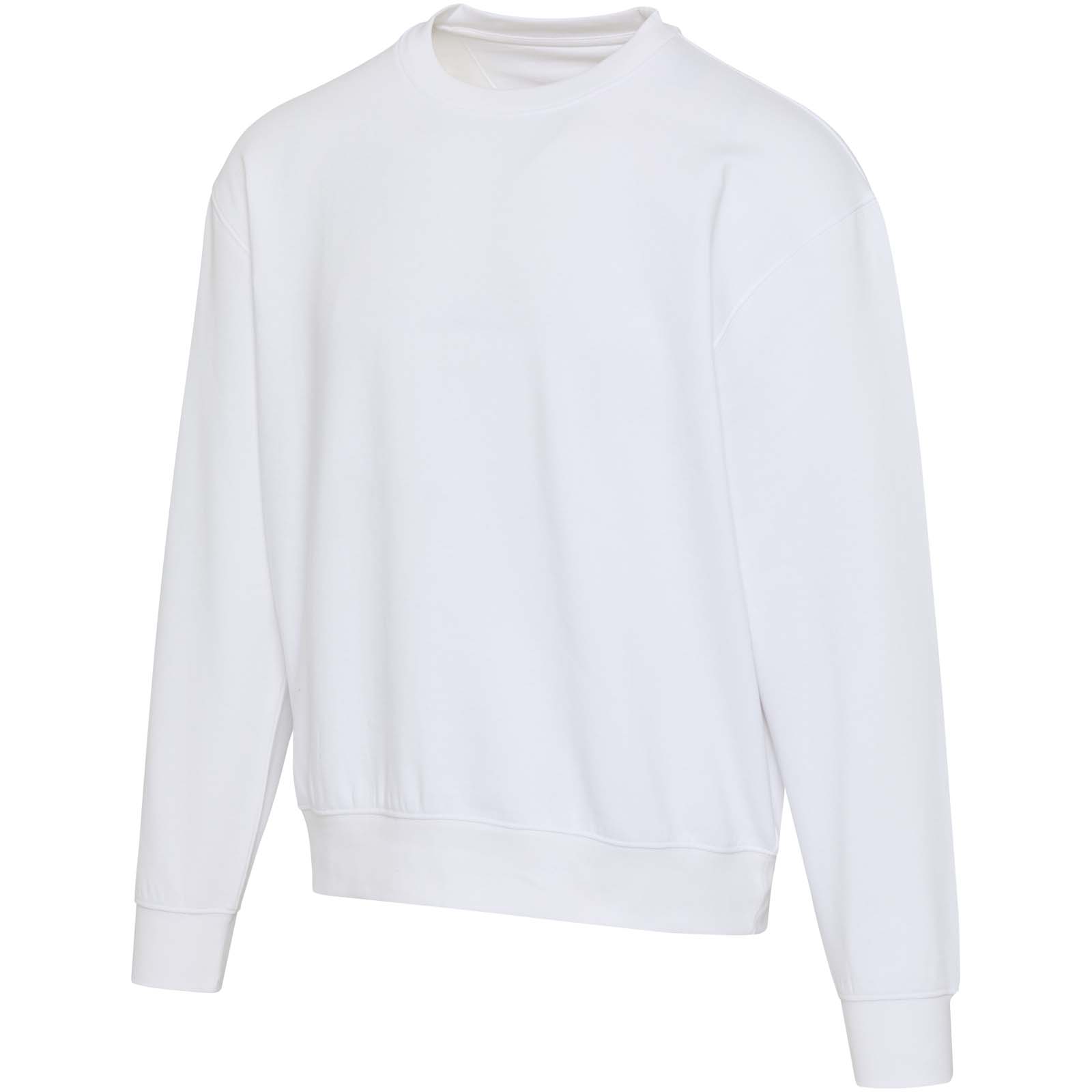 Boris 280 g/m2 sweter unisex z organicznego materiału z certyfikatem OCS o luźnym kroju i z okrągłym dekoltem P156961C PFC-39564-W Boris 280 g/m2 sweter unisex z organicznego materiału z certyfikatem OCS o luźnym kroju i z okrągłym dekoltem P156961C PFC-39564-W