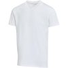 Balfour organiczna koszulka unisex z krótkim rękawem i dekoltem w serek, wykonana z materiału o gramaturze 200 g/m², z certyf P156831C biały