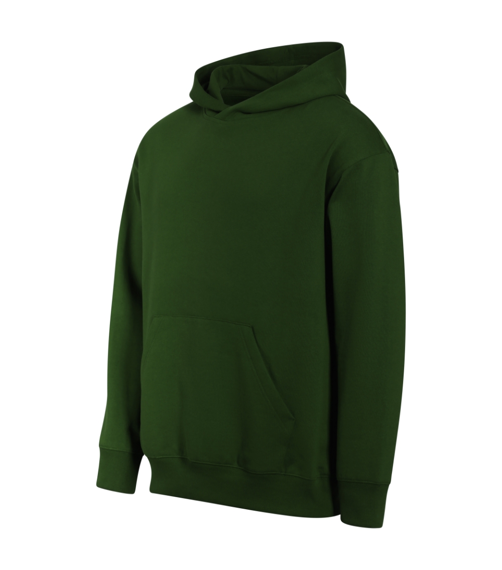 Bluza unisex Chill P093846F zieleń butelkowa
