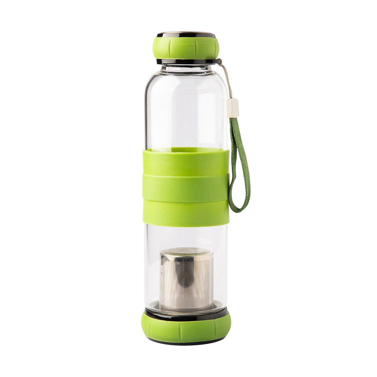 Szklana butelka z zaparzaczem do herbaty Sulmona 550 ml P156256R RO-R08268.05.O