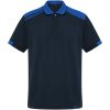 Samurai 160 g/m2 antybakteryjna koszulka polo unisex z krótkim rękawem P157227C granatowy / królewski niebieski
