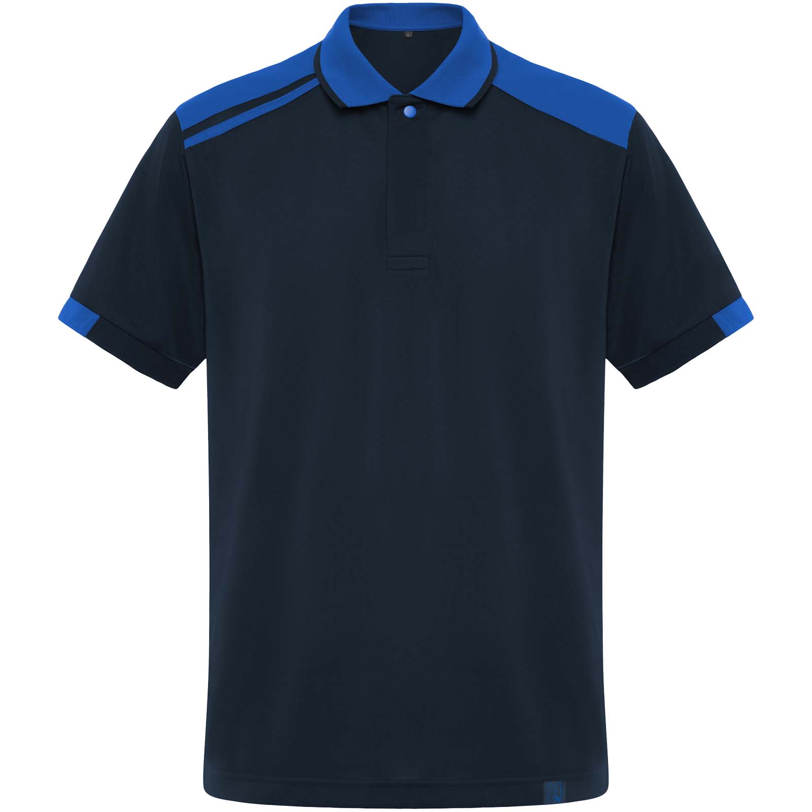 Samurai 160 g/m2 antybakteryjna koszulka polo unisex z krótkim rękawem P157227C granatowy / królewski niebieski
