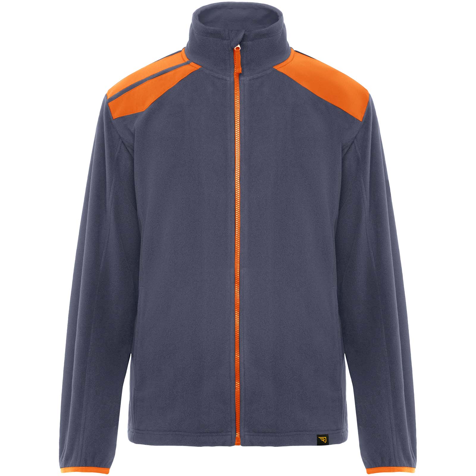 Terrano kurtka unisex z mikropolaru P157359C ołowiowy / pomarańczowy