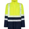 kurtka parka hv10u00 P154998H navy / gold fluor kurtka parka hv10u00 P154998H navy / gold fluor