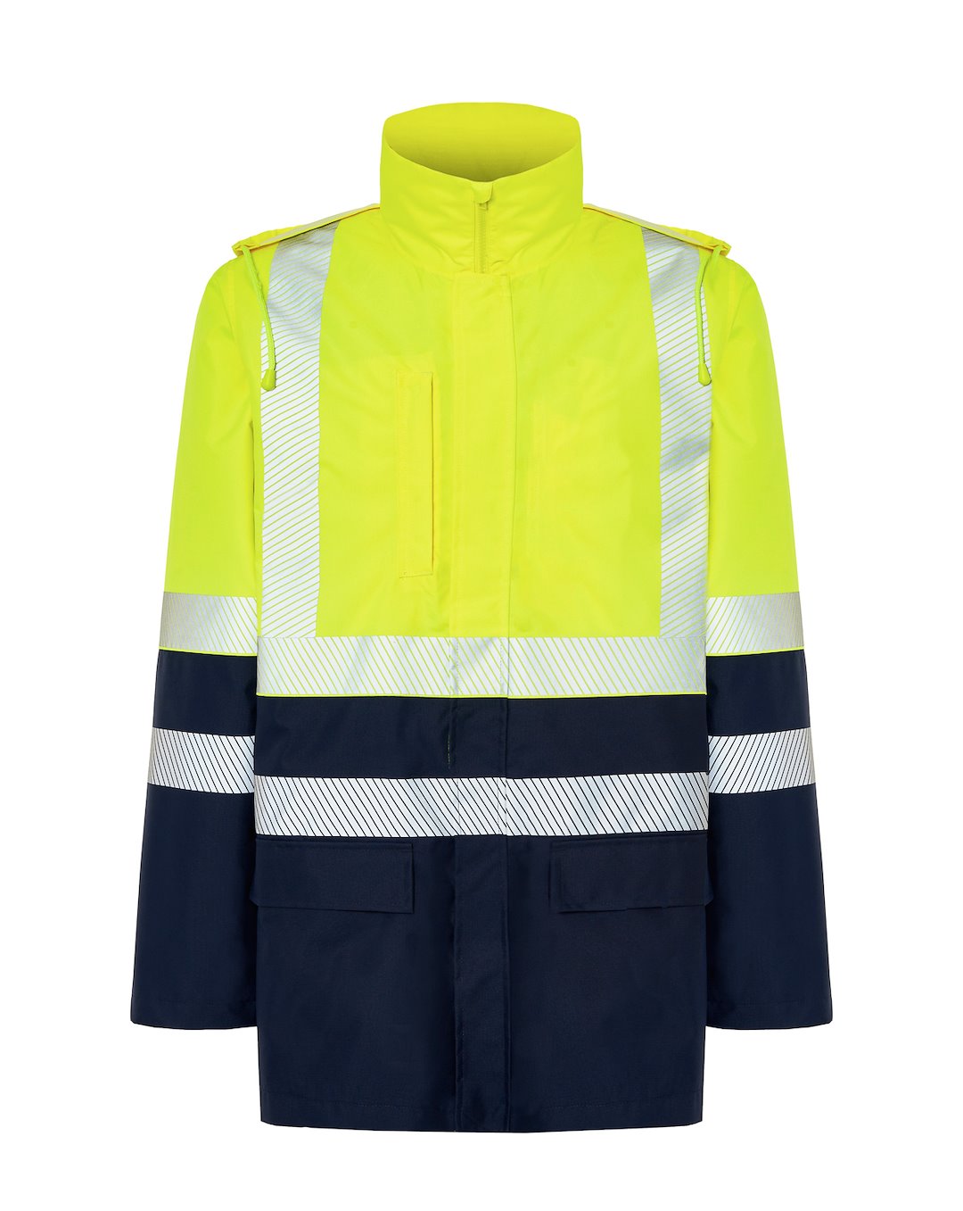 kurtka parka hv10u00 P154998H navy / gold fluor kurtka parka hv10u00 P154998H navy / gold fluor
