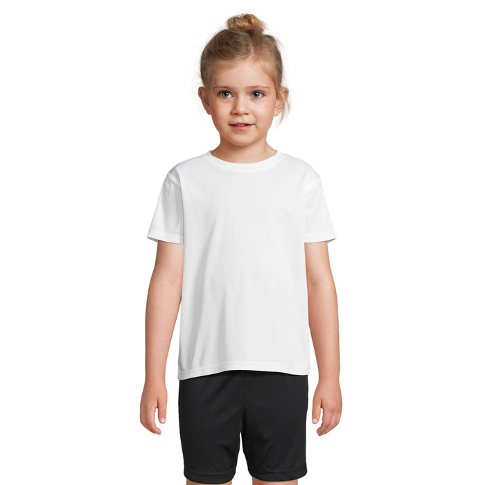 SPRINT KIDS SPORTS T-SHIRT P156158O bialy