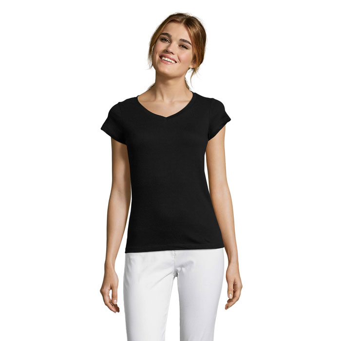 MOON Damski T-SHIRT 150g P128583O MI-S11388-W