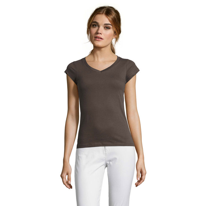 MOON Damski T-SHIRT 150g P128583O ciemny szary
