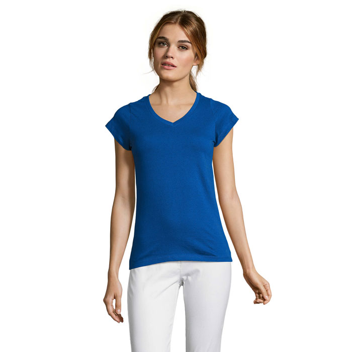 MOON Damski T-SHIRT 150g P128583O niebieski