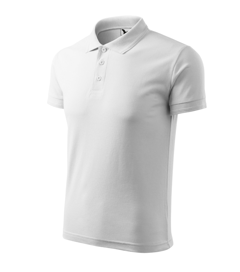 Koszulka polo męska Pique Polo P021089F biały