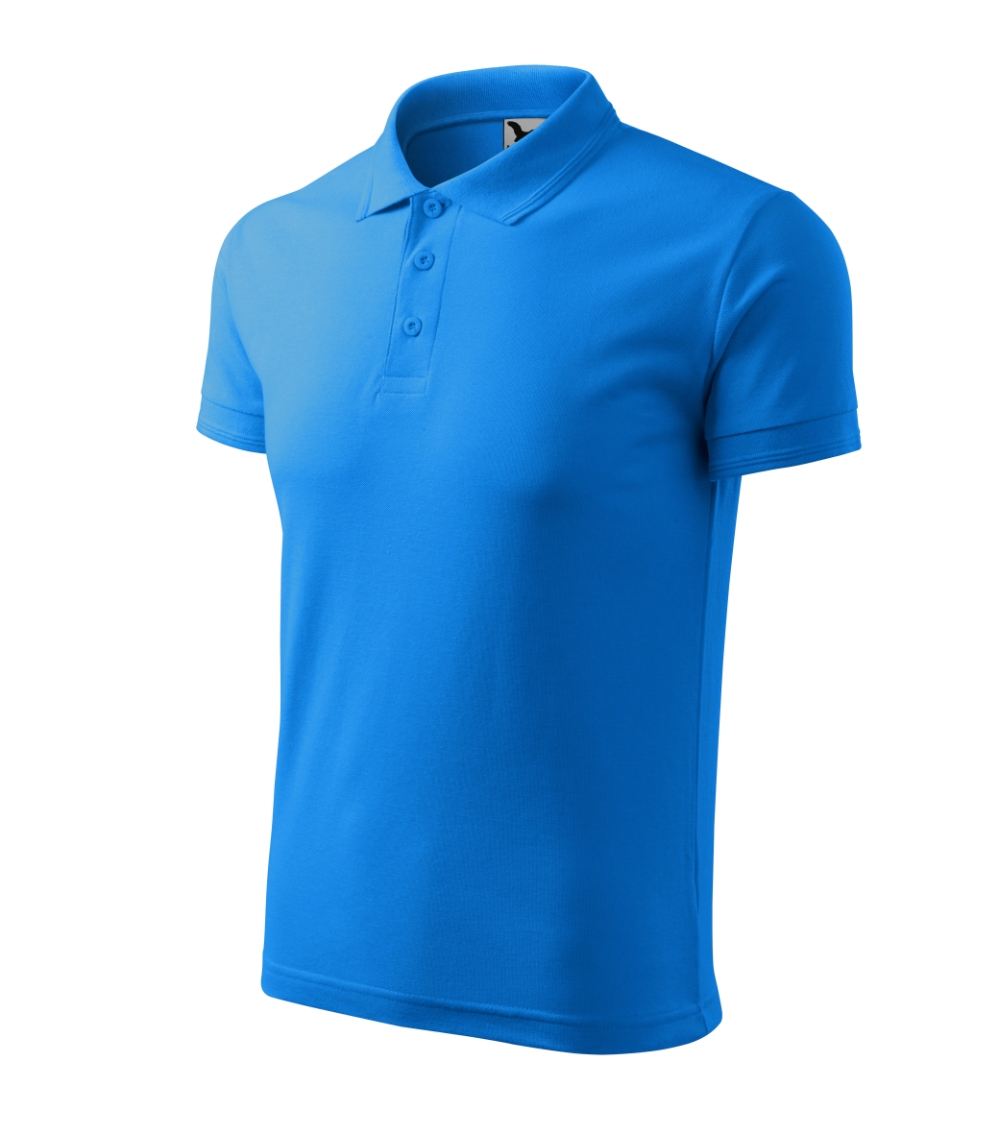 Koszulka polo męska Pique Polo P021089F snorkel blue