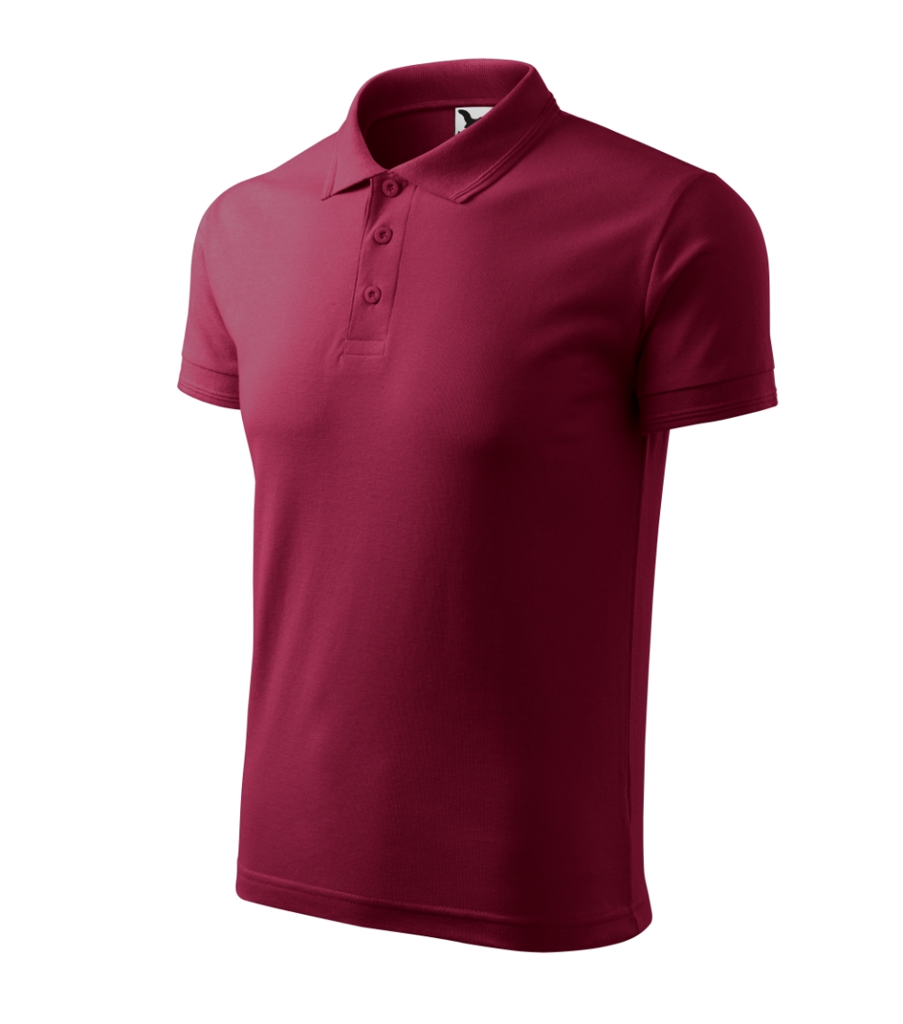 Koszulka polo męska Pique Polo P021089F garnet