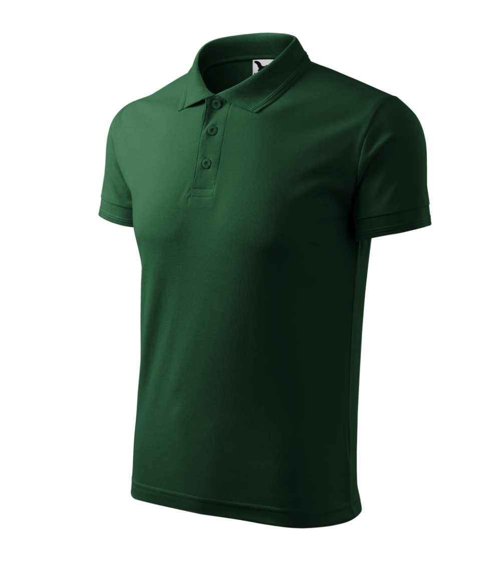 Koszulka polo męska Pique Polo P021089F dark green