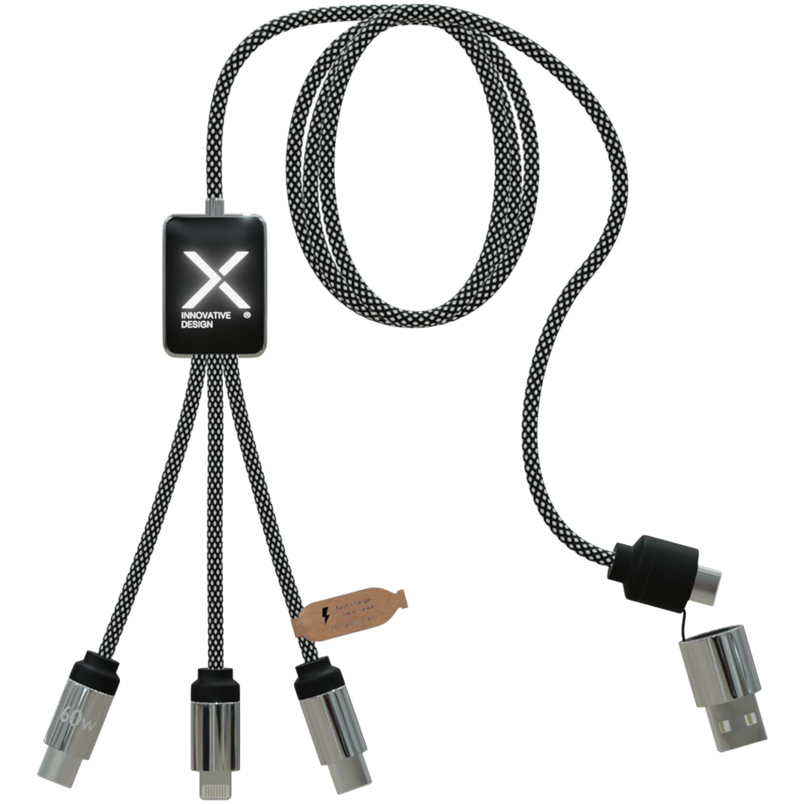 SCX.design C33 kabel do ładowania typu C o mocy 60 W z podwójnym podświetlanym logo  P158107C PFC-2PX21390