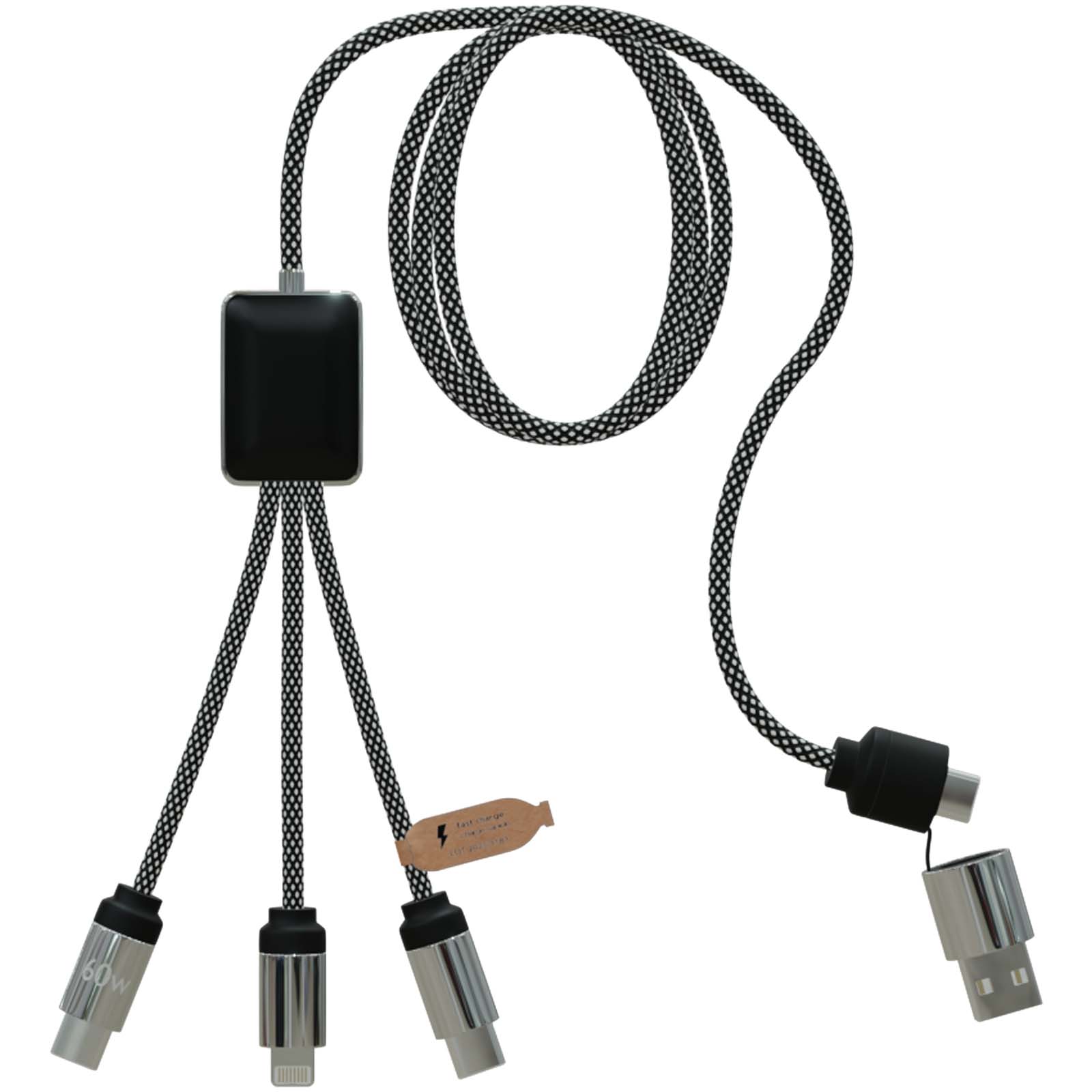 SCX.design C33 kabel do ładowania typu C o mocy 60 W z podwójnym podświetlanym logo P158107C