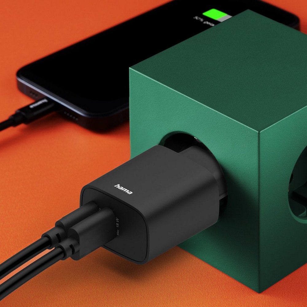 Ładowarka ścienna 30W Hama P158281X 2 Ładowarka ścienna 30W Hama P158281X