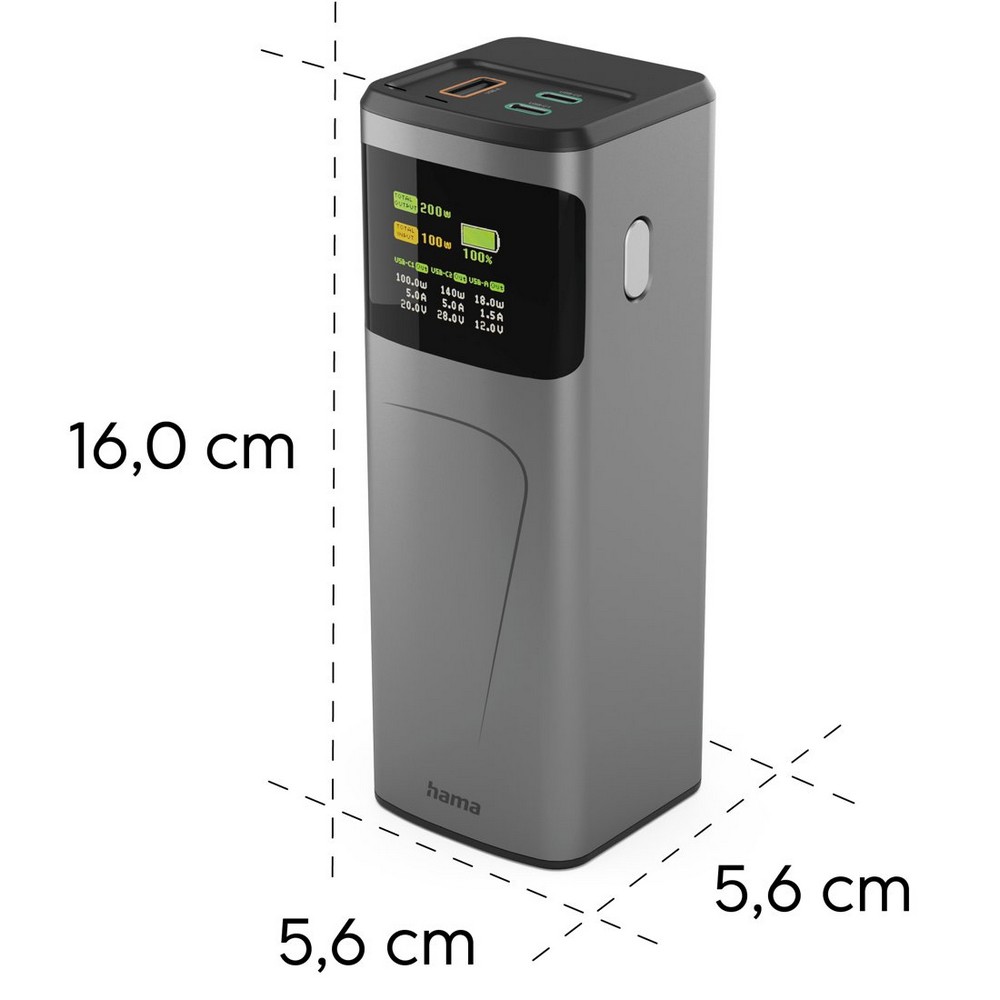 Power bank 24000 mAh Hama High Power 200W P158296X