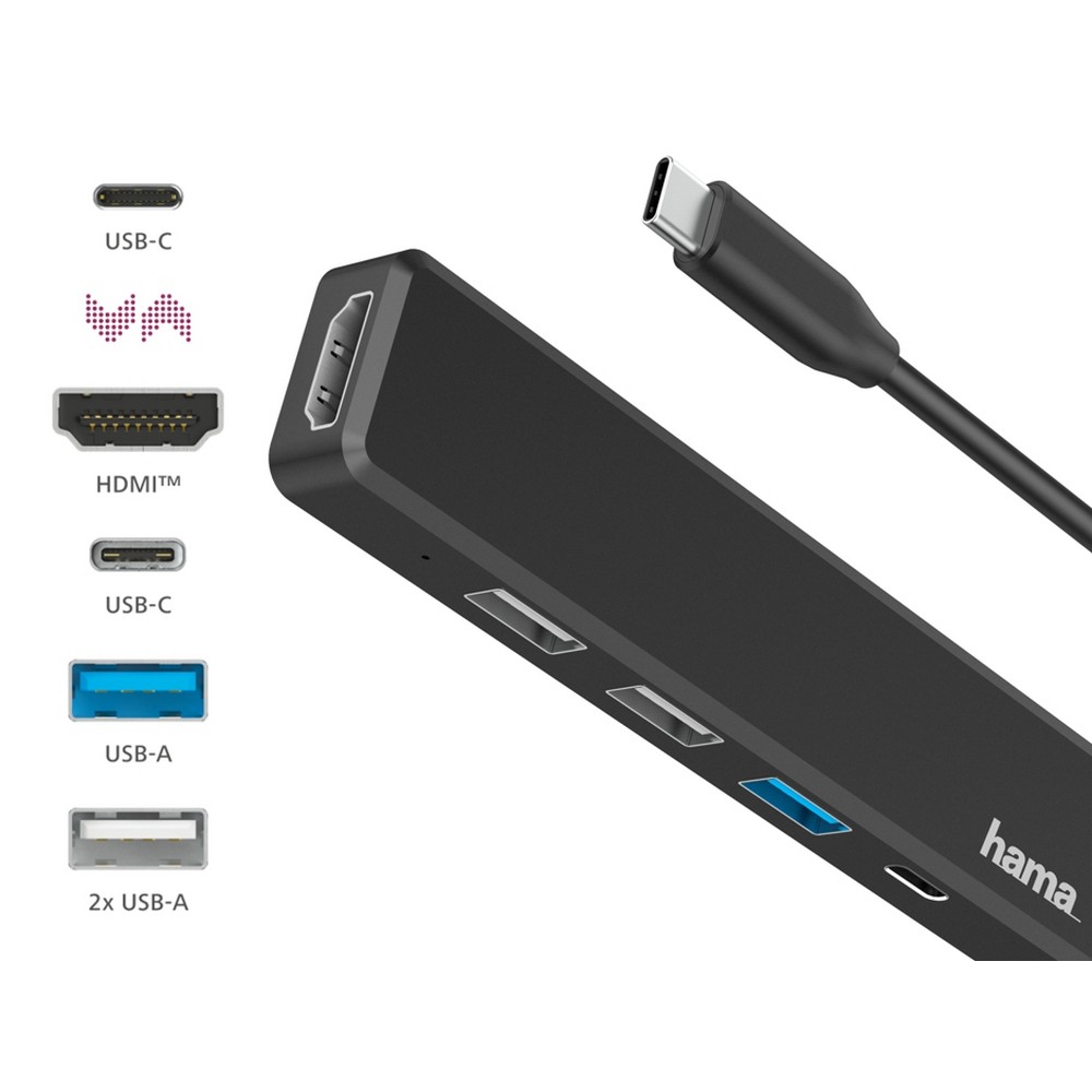 Hub USB, USB-C, HDMI Hama P158354X