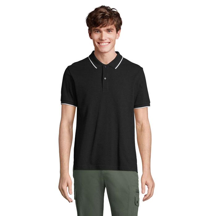 PALERMO POLO SHIRT P158409O negro / blanco