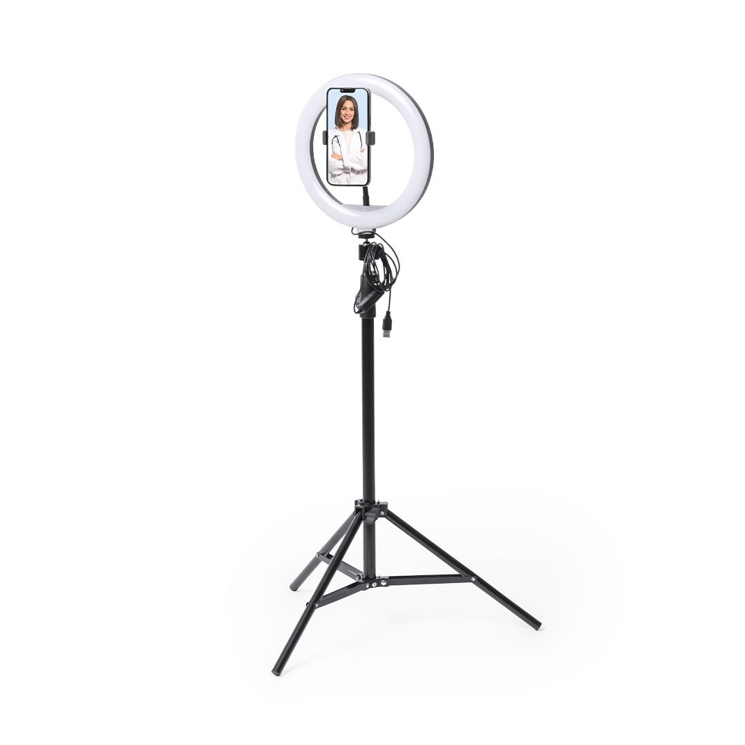 Lampa pierścieniowa ze statywem Kristen P166910T MKT-1081NEGS/T