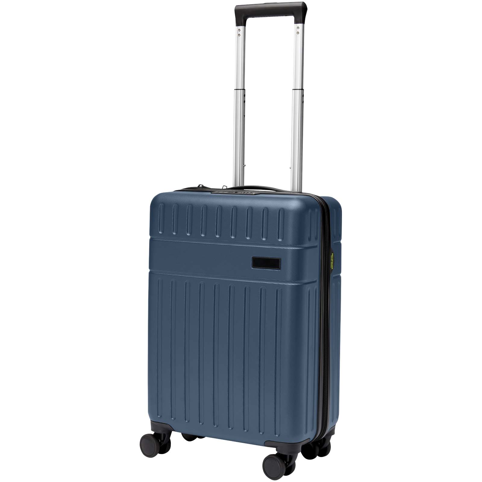 Rover twarda walizka na kółkach z tworzyw sztucznych pochodzących z recyklingu z certyfikatem GRS o wysokości 51 cm i pojemno P076733C szaroniebieski