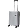 Rover twarda walizka na kółkach z tworzyw sztucznych pochodzących z recyklingu z certyfikatem GRS o wysokości 51 cm i pojemno P076733C srebrny