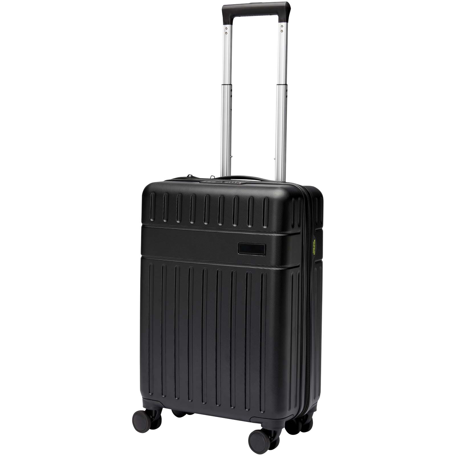 Rover twarda walizka na kółkach z tworzyw sztucznych pochodzących z recyklingu z certyfikatem GRS o wysokości 51 cm i pojemno P076733C czarny