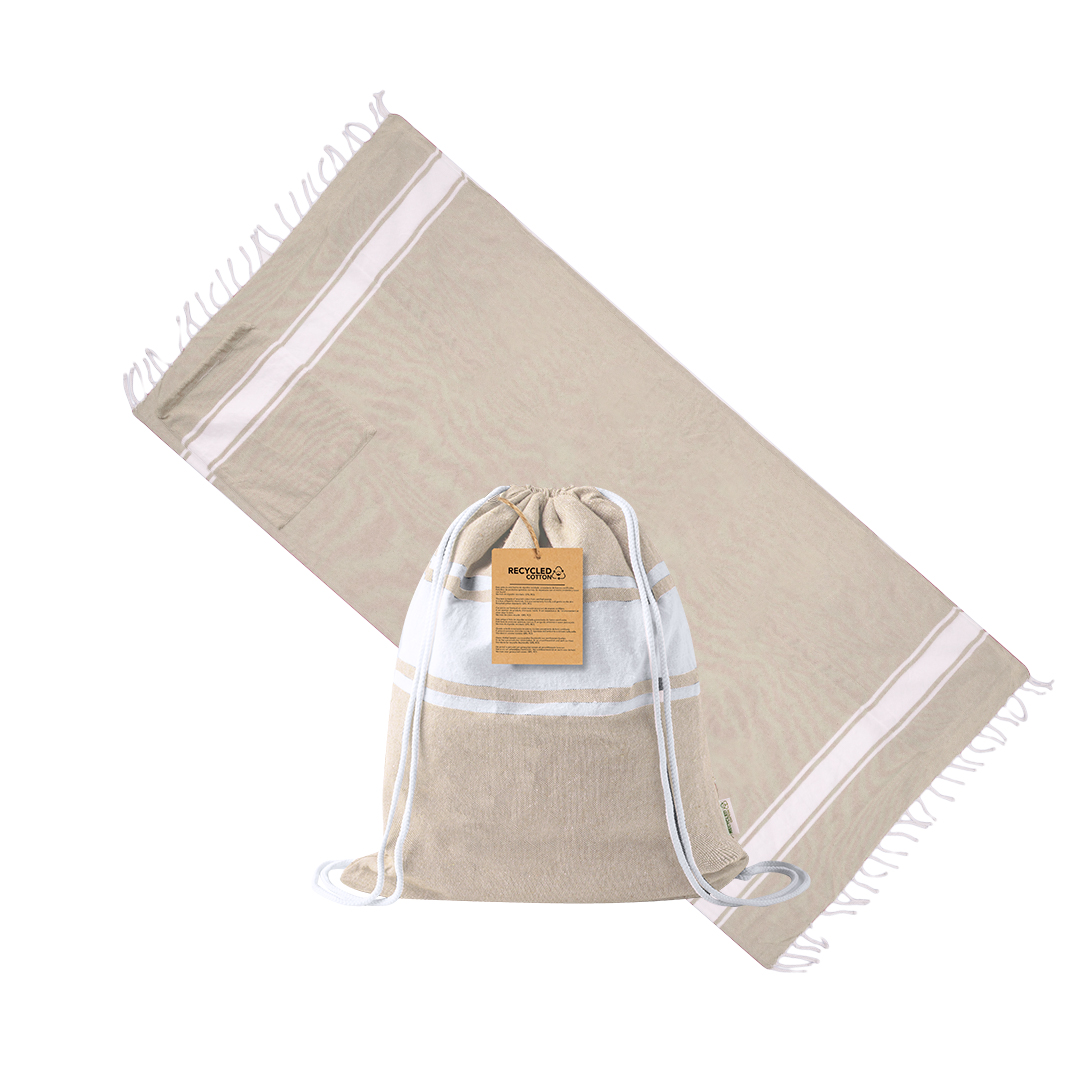 Pareo — plecak ze sznurkiem Carey P170191T naturalny